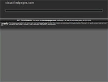 Tablet Screenshot of classifiedpages.com